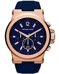 MICHAEL Michael Kors Michl Michl Kors Michl Kors Dylan Chronograph Silicone Strap Watch 48mm