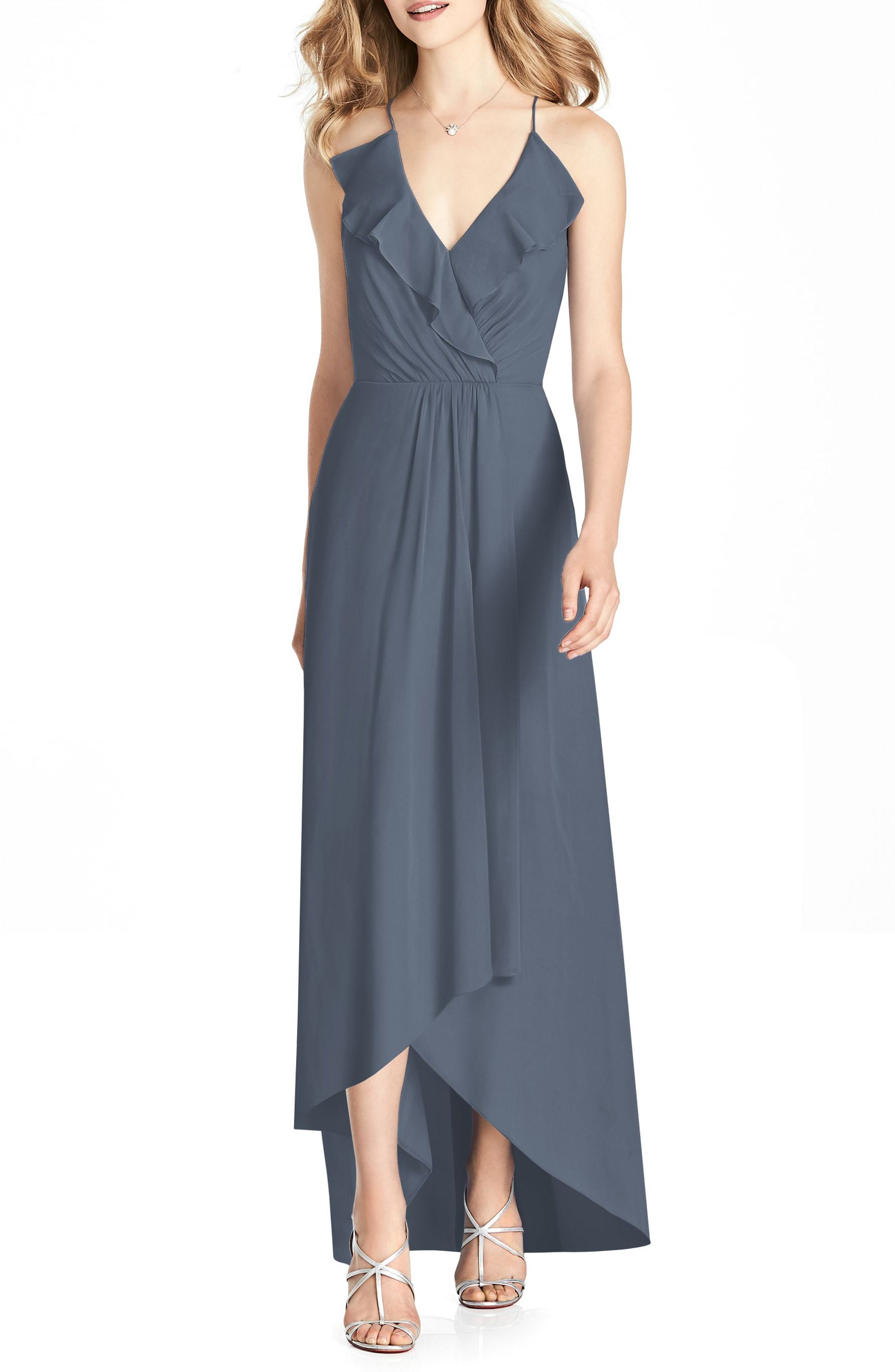 Jenny Packham Ruffle Neck Chiffon Gown, $242 | Nordstrom | Lookastic