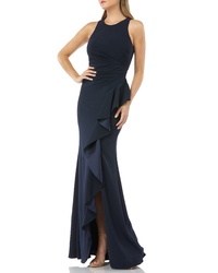 Carmen Marc Valvo Infusion Car Marc Valvo Couture Infusion Ruffle Gown