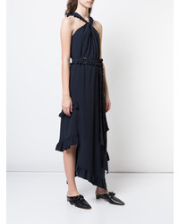 Derek Lam 10 Crosby Sleeveless Asymmetrical Halter Dress