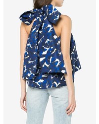 MSGM Detachable Bow Tiered Top