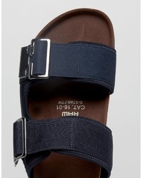 G Star G Star Command Buckle Sandals In Black