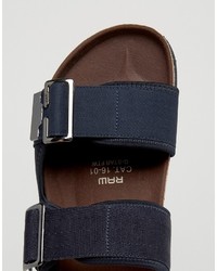 G Star G Star Command Buckle Sandals In Navy
