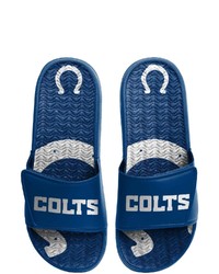 FOCO Indianapolis Colts Wordmark Gel Slide Sandals In Blue At Nordstrom