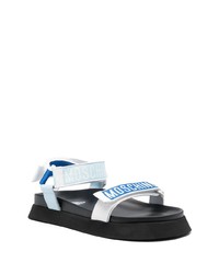 Moschino Logo Detailing Touch Straps Sandals