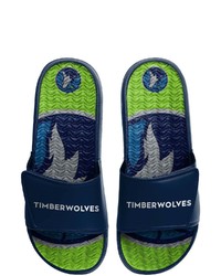 FOCO Minnesota Timberwolves Wordmark Gel Slide Sandals