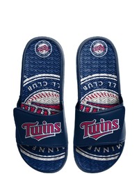 FOCO Minnesota Twins Wordmark Gel Slide Sandals