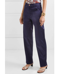 See by Chloe Cotton Blend Satin Pants