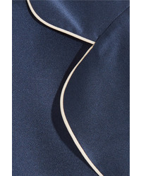Chloé Silk Satin Jacket Blue