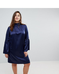 Unique 21 Hero Plus Unique 21 Hero High Neck Dress With Bell Sleeves
