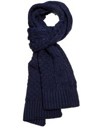 Asos Cable Scarf Blue