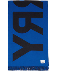 Burberry Blue Logo Scarf