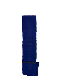 Sacai Blue Wool Shrivel Pocket Scarf