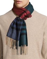 Burberry Cashmere Twisted Giant Icon Scarf Tealcamel