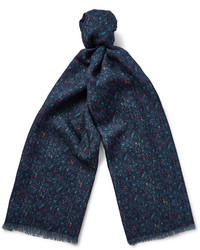 Richard James Donegal Print Cashmere And Silk Blend Scarf