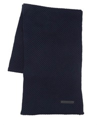 Emporio Armani Wool Blend Knit Scarf