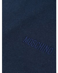 Moschino Logo Print Fringed Scarf