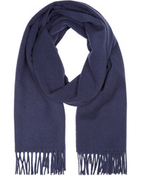 A.P.C. Navy Fringed Scarf