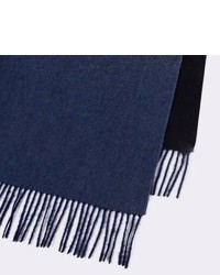 Paul Smith Navy Lambswool Cashmere Dgrad Scarf