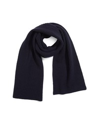 Vince Rib Wool Cashmere Scarf In Coastal At Nordstrom