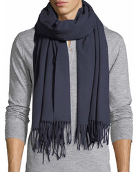 Canada Goose Solid Wool Fringed End Scarf