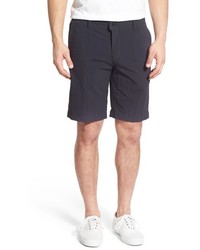 Navy Seersucker Shorts