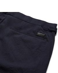 Burberry Stretch Cotton Seersucker Shorts