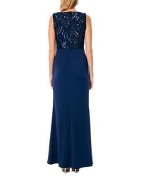 Laundry by Shelli Segal Sequin Crepe Gown