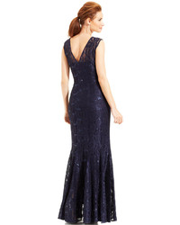 Alex Evenings Sequin Lace Mermaid Gown And Jacket