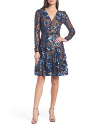 BRONX AND BANCO Sapphire Fit Flare Cocktail Dress