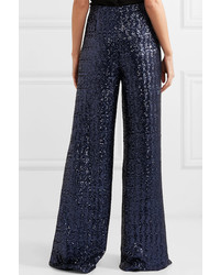 Roland Mouret Fabien Sequined Tulle Wide Leg Pants