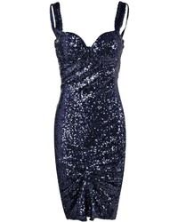 Boohoo Kimmie Sequin Fitted Cups Midi Dress