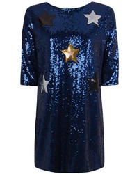 Boohoo Boutique Yasmin Sequin Star Applique Shift Dress