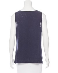 Tory Burch Sequin Embellished Sleeveless Top