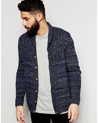 Asos Brand Cable Cardigan With Shawl Neck