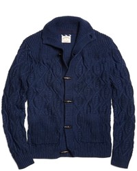Brooks Brothers Cable Toggle Button Cardigan
