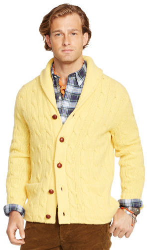 Polo Ralph Lauren Cable Shawl Cardigan, $295 | Ralph Lauren | Lookastic