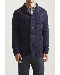 Brave Soul Cable Shawl Collar Cardigan Sweater