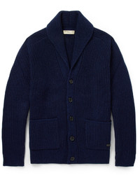 Burberry London Cashmere And Wool Blend Shawl Collar Cardigan