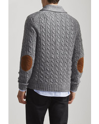 Of All Threads Cable Shawl Neck Cardigan