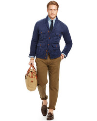 Polo Ralph Lauren Quilted Terry Shawl Cardigan