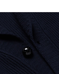 Tom Ford Shawl Collar Ribbed Wool Cardigan