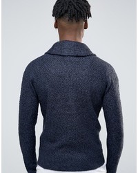 ONLY & SONS Shawl Neck Cardigan With Mix Yarn Detail