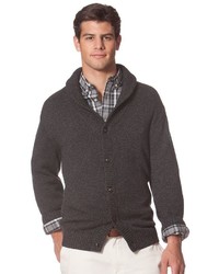 Chaps Solid Shawl Collar Cardigan Sweater