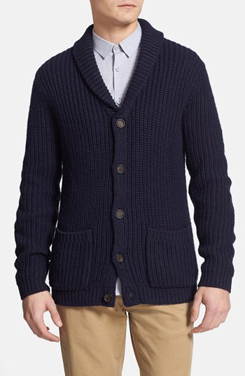 Topman Navy Shawl Collar Cardigan | Where to buy & how to wear