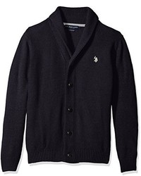 U.S. Polo Assn. Seed Stitch Texture Shawl Cardigan Sweater