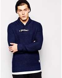 Bellfield Shawl Neck Jumper With Duffle