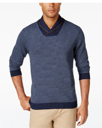 Tasso Elba Big And Tall Shawl Collar Sweater Only At Macys