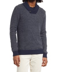 Selected Homme Noah Shawl Collar Organic Cotton Blend Sweater