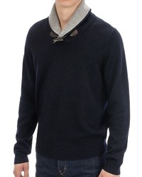 Toscano Toggle Shawl Collar Sweater Merino Acrylic